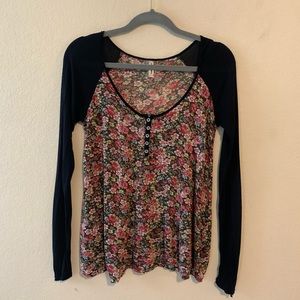 Lightweight Old School Free People Baseball Tee